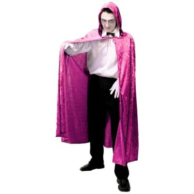 Venetiaanse cape deluxe roze (velours)