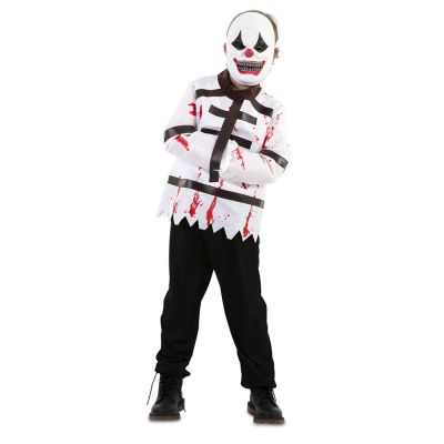 Verrückter Clown Kostüm für Kinder (122–138 cm)