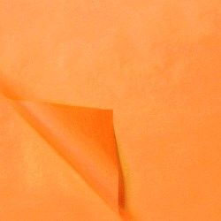 Zijdevloei Fluor Oranje 50x70cm riem 500 vel (ongevouwen)