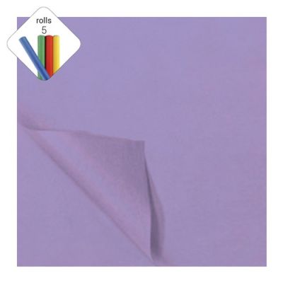 Zijdevloei papier lila (50x70cm,5 vel)