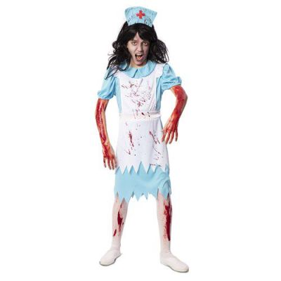 Zombie-Krankenschwester Kostüm für Mädchen (92-104cm)