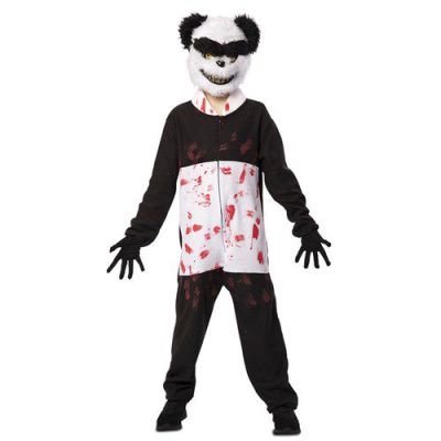 Zombie panda child costume (122-138cm)